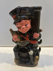 Vintage 9" große Schnaps Dekanter Never On Sunday Flasche/Vase - Bild 1 von 10