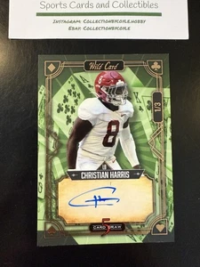 2022 Wild Card 5 Card Draw Christian Harris Rookie Card RC Auto ⅓ Alabama - Picture 1 of 2