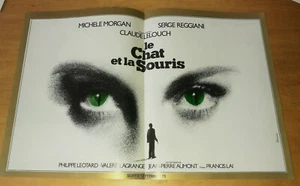 SELTENES POSTER FILMPLAKAT DIE KATZE UND DIE MAUS MICHELE MORGAN CANNES 1975 - Bild 1 von 1