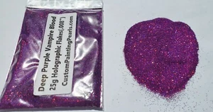 Dark Purple Vampire Blood Holographic Flakes .008" Auto Gloss Gallon Acrylic - Picture 1 of 4