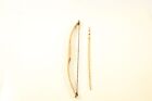 Handmade Collectible Hand Carved Wood Bow & Arrow Display CA 1950's