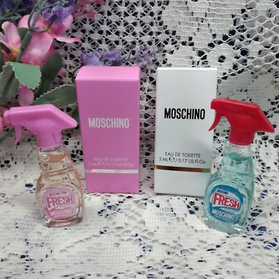 MOSCHINO Fresco y Rosa Fresco para Mujer MINI en Caja 0.17 fl. oz. Miniaturas  Foto 1 de 3
