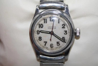 Rolex Oyster Raleigh 1942 Relógio Masculino Vintage Era da Segunda Guerra Mundial, Mostrador Pátina, 3478 - Imagem 1 de 4