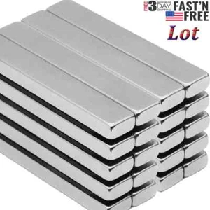 10/20/50pcs N52 Strong Neodymium Magnets Rare Earth Lifting Magnets 60x10x5mm3mm - Picture 1 of 14