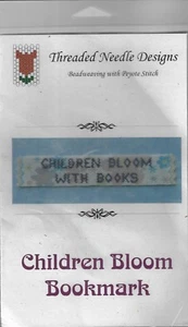 Threaded Designs-Beadweaving with Peyote Stitch-Children Bloom Bookmark - Picture 1 of 2