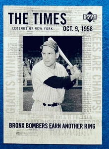 2001 Upper Deck Legends Baseball Card #189 Yogi Berra New York Yankees ⚾️ NM+ - Picture 1 of 3