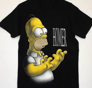 Simpsons Bart Simpson HOMER black T-shirt Unisex tee All sizes JM407 - Picture 1 of 4