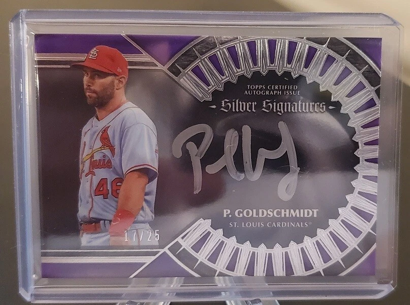 2023 Topps Five Star Paul Goldschmidt Silver Signatures Purple Auto #'d 17/25