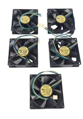 5er SET Everflow PWM Lüfter F129025DU, 4-Pin, 92 x 92 x 25 mm - Bild 1 von 2