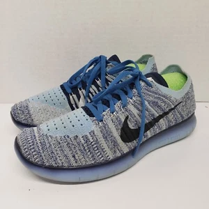 2016 Nike Free RN Flyknit (GS) blaue Laufschuhe JUGEND Größe 6Y (834363 400) - Bild 1 von 14