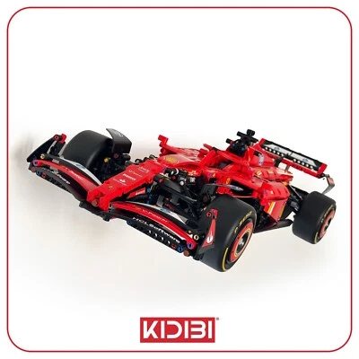 KIDIBI Angled Wall Mount Bracket for LEGO® Technic Ferrari SF-24 F1 Car (42207) - Black