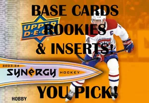 2023-24 Upper Deck Synergy Hockey - Inserts - Rookies - You Pick - Picture 1 of 25