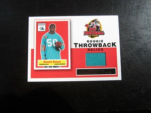 2005 Topps Rookie Throwback Relics # RT RB Ronnie Brown Jersey Card CR) Dolphins - Picture 1 of 2