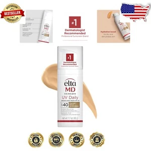 Broad Spectrum SPF 40 Tinted Face Sunscreen with Hyaluronic Acid for Hydration - Picture 1 of 11