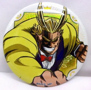 All Might - 2" My Hero Academia Brillo Holograma Lata Botón Insignia - Japón - Imagen 1 de 3