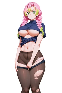Mitsuri Demon Slayer KNY Weatherproof Anime Sticker 6" Waifu Car Decal - Picture 1 of 1