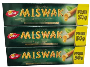 Dabur Miswak Toothpaste 120g + 50g FREE | Meswak | Sewak | Pack of 3 New Design - Picture 1 of 7