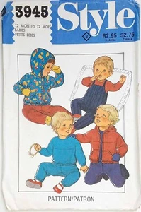 UNCUT Style 3945 Quilted Anorak Jacket Dungaree Salopettes Sweatshirt & Pants - Picture 1 of 4