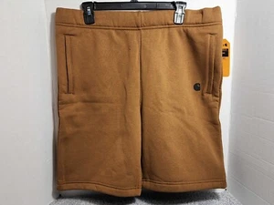Carhartt Men's Midweight Fleece Shorts with Pockets Size 2XL Relaxed Fit Brown - Picture 1 of 9