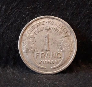 1959 France franc, 4'th Republic, Paris mint, KM-885a.1 (FR4) - Picture 1 of 8
