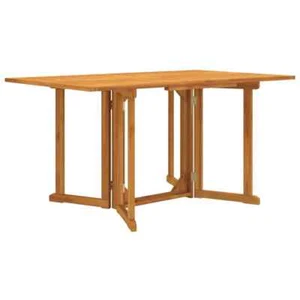 vidaXL Folding Butterfly Garden Table 150x90x75 cm Solid Wood Teak - Picture 1 of 7