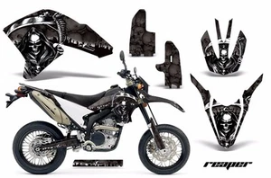 Dirt Bike Decal Graphics Kit Wrap For Yamaha WR250R WR250X 2007-2016 REAPER BLK - Picture 1 of 1