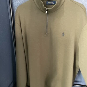 Polo Ralph Lauren Baumwollmischung Viertelreißverschluss Grün XL  - Bild 1 von 11