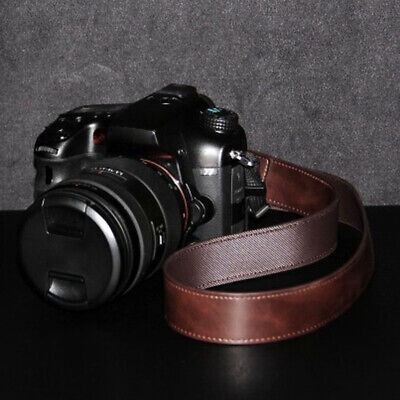 DSLR SLR Camera Neck Shoulder Leather Strap For Canon Sony Nikon Pentax Fujifilm • 4.82€