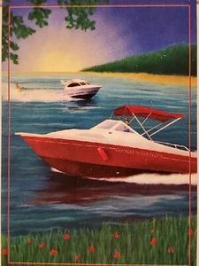 Premier Designs "Changes in Latitudes" decorative 12 x 18 garden size boat flag  - Picture 1 of 3