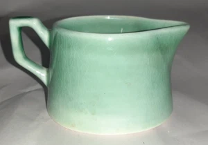 MOUNT CLEMENS POTTERY USA PETAL GREEN Creamer - Picture 1 of 9