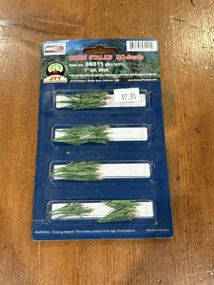 JTT Scenery #95511 1” Tall 36/PK HO Scale Corn Stalks For Train layout NIB - Image 1 of 2