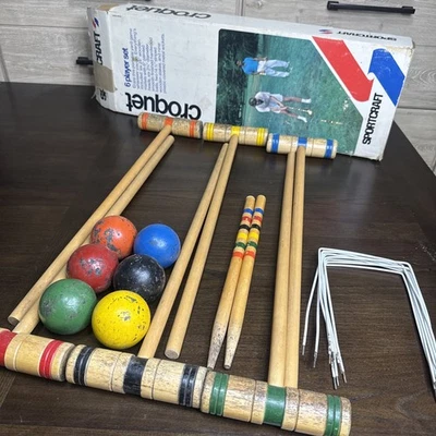 Vintage Sportcraft Croquet Game Set  Vintage Complete 6 Players Set Original Box - Image 1 of 4