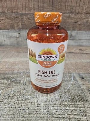 Aceite de pescado Sundown 1200 mg, 300 cápsulas blandas Foto 1 de 4
