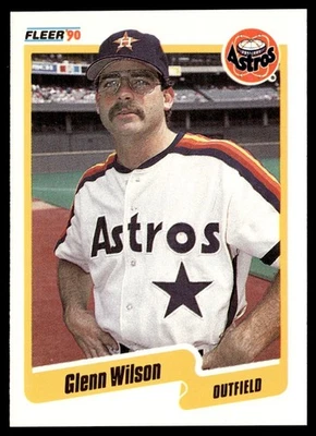1990 Fleer Glenn Wilson Houston Astros #240 - Image 1 of 2