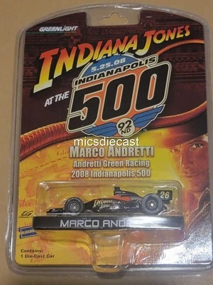 Greenlight Marco Andretti 2008 #26 Indiana Jones Indy 1:64 IndyCar Metal Diecast - Image 1 of 2