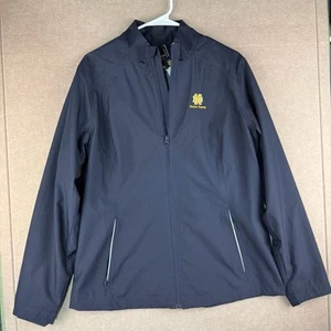 Cutter & Buck Notre Dame Jacket XL Navy Blue WeatherTec Full Zip Windbreaker - Picture 1 of 12