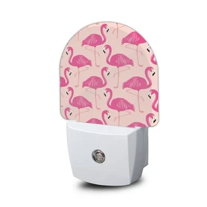 Night Light -Pink Flamingos Plug-in Night Lights with Dusk-to-Dawn Sensor for - Picture 1 of 7