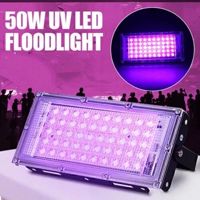 50W LED UV Black Light Spotlight Floodlight Waterproof Spotlight Party Decor - Image 1 of 4