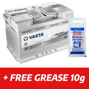 096AGM Car Battery Varta A7(E39) 12V 70Ah 760CCA + Free clamp grease - Picture 1 of 7