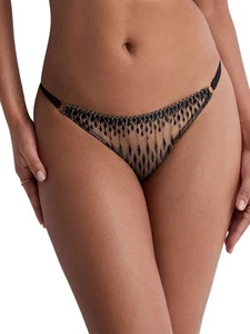 Aubade Voodoo Kiss Mini Brief Knickers Low Rise Brief Black Embroidered Luxury - Picture 1 of 5
