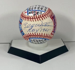 Billy Williams Signed ONL Baseball, VCBC SuperStats, Hand Painted JSA w/ROY 1961 - Picture 1 of 11