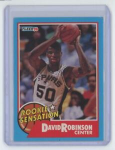1990-91 Fleer Rookie Sensations David Robinson Basketball Card San Antonio Spurs