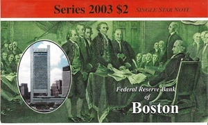 2003 $2.00 Uncirculated Star Note * Low Print / Low Run "Rare" A-00008299* - Picture 1 of 2