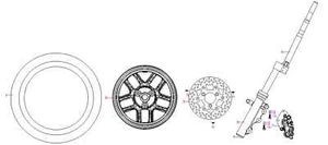 SFM / Sachs Left front shock absorber P31258 SAXXX E2 Max - Picture 1 of 1