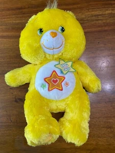 06 CARE BEARS COMFY FLOPPY FLUFFY SCENTED HUG AND SNIFF SUPERSTAR BEAR-PINEAPPLE - Picture 1 of 9