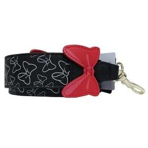 52" MINNIE MOUSE Loungefly Reversible Bag Strap All Over Print Polka Dots Bows - Picture 1 of 8