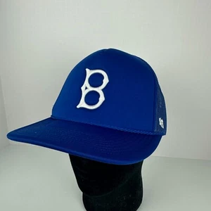 '47 Brooklyn Dodgers Clean Up Blue Adjustable Strap Hat Mesh Cap Great Condition - Picture 1 of 10