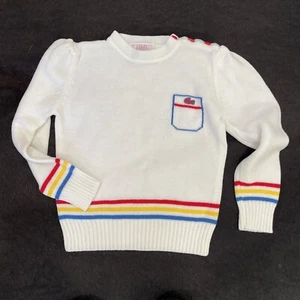 Vintage IZOD LACOSTE Girls Youth Pullover Sweater Size L 6x 70’s - Picture 1 of 7