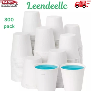 Paquete de 300 tazas de papel desechables de 3 oz para baño tazas de enjuague bucal pequeñas tazas de papel - Imagen 1 de 7