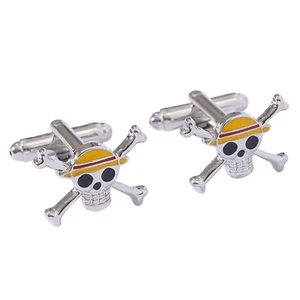 One Piece Cufflinks | Groomsmen Cuff links, Wedding Gifts, Anime Wedding Gifts - Picture 1 of 4